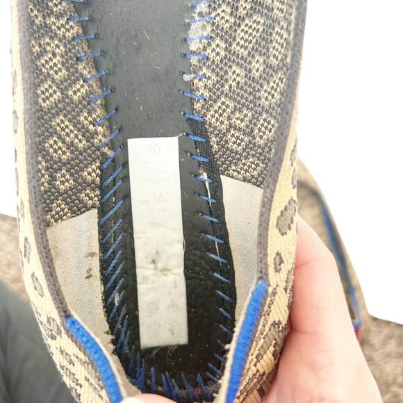 Rothys Leopard Print Round Toe Flats Sz 7 - Picture 6 of 6